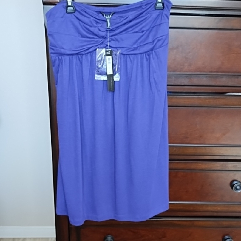 Nicole Miller Vibrant Purple Strapless Dress